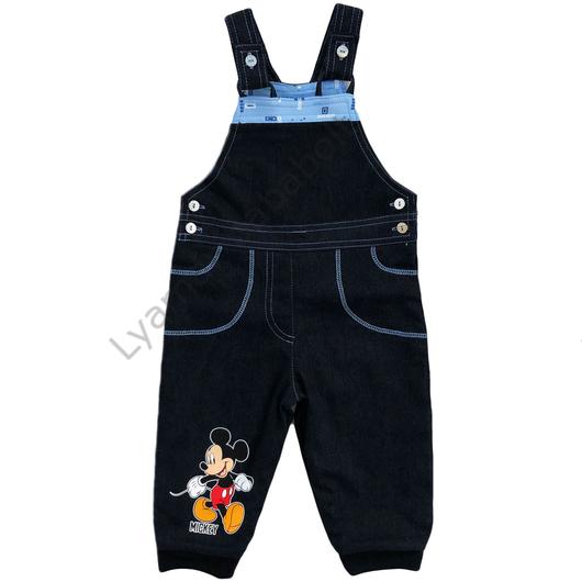 Mickey Mouse díszített, vastagon bélelt, farmer hatású kantáros kertésznadrág (méret: 74 104) Mickey Mouse díszített, vastagon bélelt, farmer hatású kantáros kertésznadrág (méret: 74 104)